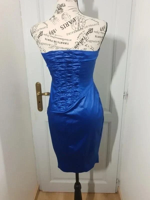 💙 Vestido bustier satinado – Pinko – T. 36 – Muy buen estado – photo 6